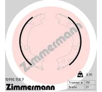 ZIMMERMANN 10990.158.7 Mâchoires de frein à main