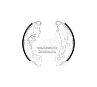 Jeu De Mâchoires De Frein Metelli 53-0024Y pour