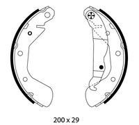 Jeu de mâchoires de frein TEXTAR 91058100 OPEL 1605041 VAUXHALL 1605052