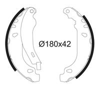 Valeo Jeu de Mâchoires de Frein 562040 | Compatible avec: RENAULT 11, 19 I, 19 I Cabriolet, 19 I Chamade, 19 II, 19 II Cabriolet, 19 II Chamade