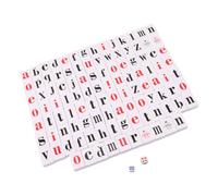 Jeu de Mahjong Alphabétique pour Apprendre L’Anglais, Tuiles Blanches | Papier et Plastique, Apprentissage des Lettres, Défis Dés, pour Débutants et Salles de Classe