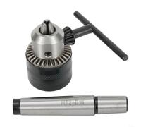 Jeu de mandrins de perçage industriels de 5/64 à 1/2 pouce avec clé à arbre conique MT2 for outils d'usinage de contre-pointe de tour à métaux