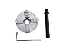 Jeu de mandrins tour à bois, mandrin 4 mâchoires haute précision Z011A for métaux - dos fileté M12 x 1 mm, accessoire pince,8~56 mm/12 65(4 Jaw Chuck Kit)