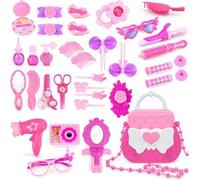 Jeu de Maquillage pour Enfants - PIMPIMSKY - Accessoires de Poupée - Rose - Simulation