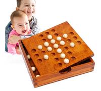 Jeu de marbre en Bois - Jeu de société - Ensemble de Puzzle avec pièces de Balle Traditionnelles - Jeux d'échecs en marbre | pour Adultes et, Jeux familiaux éducatifs Class