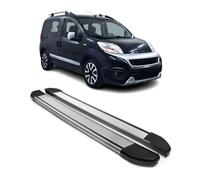 Jeu de marchepieds OMBERG Gris en Aluminium pour VW T5 T6 Transporter Cravelle Multivan