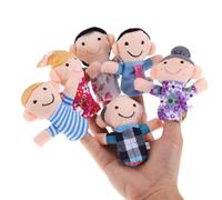 Jeu de marionnettes à doigt pour enfants, jeux éducatifs pour raconter des histoires en famille, 6 pièces/ensemble