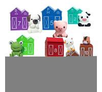 Jeu de marionnettes à doigts - Jouet éducatif interactif et doux | marionnettes à doigts d'animaux de la ferme - Pour garçons et filles Nouvel An préscolaire petit anniversaire Noël