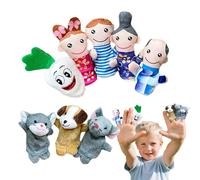 Jeu de marionnettes à doigts pour contes d'enfants | 8 pièces d'animaux pour raconter des histoires, accessoire éducatif interactif pour l'heure du conte, le jeu de rôles, les voyages et le