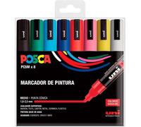 Jeu de marqueurs Uni-Ball POSCA Basic PC-5M Coloré 8 pièces