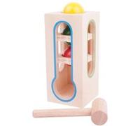 Bigjigs Toys Jeu de marteau en bois Ball Tik – Frappe-balle Beige