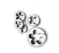 Jeu de matrices de filetage rondes HSSE - 2 pièces UNC 1-64 à 3/4" - Acier à outils en alliage durable for filetage en métal et en plastique(Unc3-48)