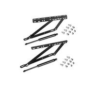 Emuca Jeu de ensemble de levage pour lits, ouverture latérale, pour lits de 90 cm, Acier, Peint en noir