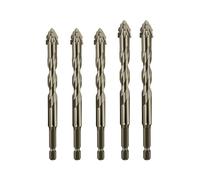 Jeu De Mèche Excentrique,Jeu De Mèches Hélicoïdales Excentriques À 4 Tranchants - Outil de Forage à Haute Dureté pour Carrelage Ciment Béton Brique Verre