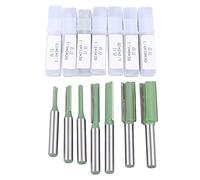 Jeu de mèches de toupie pour le travail du bois, 7 pièces, fraises à rainurer avec tige de 1/4 de pouce