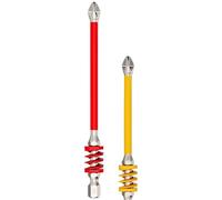 Jeu De Mèches Pour Tournevis Électrique - Jeu De 2 De Vis,Anti-Dérapant Avec Ressort Pour Travaux Ménagers Électricien Béton Métal Construction Meubles Bricolage