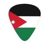 Jeu de médiators drapeau jordanien, 3 épaisseurs différentes, 12 pièces pour une variété d'instruments