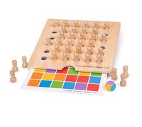 Jeu de mémo de couleur en bois