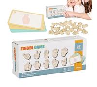 Jeu De Mémoire - Apprentissage des Gestes Et du Langage des Mains - Jouets Éducatifs,pour Maison Crèche Fête d'anniversaire Préscolaire École Maternelle