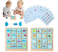 Jeu De Mémoire Avec Cartes | Jeu Éducatif Interactif de Table | d'Association et de Correspondance de Cartes - Pour Garçons Et Filles, Parents, Maternelle, École, Maison Et Fête