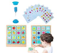 Jeu de Mémoire Cartes | Jouet d'apprentissage Interactif | Jeu d'Association et de Correspondance de Cartes,pour Garçon et Fille Parent Crèche Maternelle École Maison et Fête