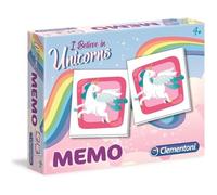 Jeu de mémoire CLEMENTONI - Mémo Licornes - Pour enfants dès 3 ans - 48 cartes illustrées - Mixte