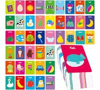 Jeu de mémoire des premiers mots, 80 cartes de premiers mots, cartes flash pour bébés et tout-petits, jeux éducatifs de voyage pour activités de maternelle, matériaux de thérapie du langage.