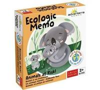 Jeu de mémoire Ecologic Memo Animals at Risk - Animaux en voie de disparition Multicolore
