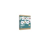 Jeu de mémoire éducatif Les Arènes Memory des mots de Céline Alvarez Les lectures naturelles 40 cartes 20 paires Vert d'eau