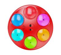 Jeu de mémoire électronique : rouge, jouet interactif à 3 modes, jeu de motifs lumineux et sons, portable, défi de séquence répétée, taille de voyage portable | Enfants à Parti