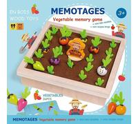 Jeu De Mémoire En Bois Amusant, Carottes De Récolte, Radis De Forme, Tri Des Couleurs, Jouets Éducatifs Assortis Pour Tout-Petits