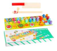 Jeu De Mémoire Et Association,Jouets Amusants Pour Apprendre Les Chiffres | Blocs De Fruits Pour La Maternelle - Pour Garçons Filles D'Âge Préscolaire École Maternelle t Maison