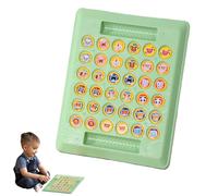 Jeu De Mémoire Et D'Échecs - Jouet D'Échiquier pour 2 Joueurs,Jeu Familial D'Échecs avec Trente-Six Motifs,pour Garçons Et Filles, Voyage, Maison, Tout-Petits, De Plus De Trois