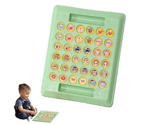 Jeu De Mémoire Et D'Échecs Pour Les,Échiquier Éducatif - Jeu Familial D'Échecs Avec Trente-Six Motifs | Pour Garçons Et Filles, Voyage, Maison, Tout-Petits, De Plus De Trois