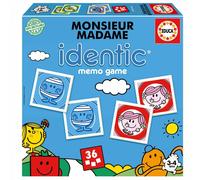 Jeu de Mémoire Identic Monsieur Madame pour Tout-Petits