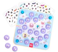 Jeu De Mémoire - Jeu D`Association - Jouet Licorne Pour Enfants De 3, 4, 5, 6 Ans - Jeu Éducatif En Bois Avec 10 Motifs Magiques - Jeu De Société Pour Filles & Garçons.[E721]