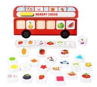 Jeu de mémoire pour trouver Les Couples | Jeu éducatif interactif en Bois avec Figurines | Jouets interactifs en Bois pour, Famille, Maison, école, Voyage, Camping, Jeu, Anniversaire