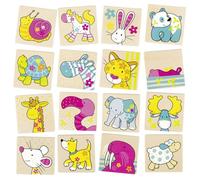 Jeu de memory en bois Mes amis