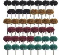Jeu de meules abrasives polissage 25 mm for outils rotatifs - Tige 3 for une finition et un meulage parfaits wanglan(40Pcs)