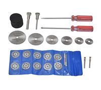 Jeu de meules de coupe 44 pièces, meules diamantées et lames de scie circulaire, disques de coupe en résine pour outils rotatifs, kit de meuleuse en acier rapide avec plusieurs