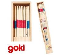 Goki Jeu de Mikado Coffret en Bois Jeu d'adresse de Patience Enfant 5 Ans + - 28 cm