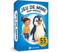 Jeu de mime enfants 4-9 ans, jeu familial de devinettes, activité intérieure & extérieure, idée cadeau filles garçons