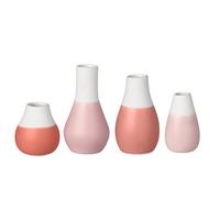Räder Lot de 4 mini-vases pastel dans les tons rouges