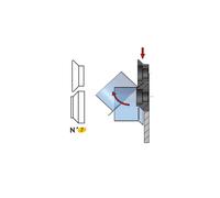 JEU DE MOLETTES N° 7 45 ° POUR BORDEUSE SB5 - JOUANEL INDUSTRIE - SB5MOL7