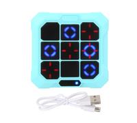 Jeu de Morpion Électronique 6 en 1, Console de Jeu Portable Voyage Puzzle Électrique pour Enfants et Adultes Jeux Éducatifs et Développement La Mémoire (Bleu)