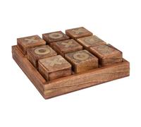 Atmosphera – Jeu de morpion – Bois 23 x 23 cm