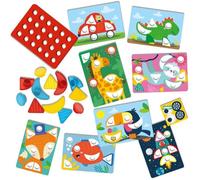 Jeu de mosaïques et formes My first - SES CREATIVE - Pour enfants dès 12 mois - Couleur verte et multicolore