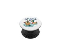 Jeu de Mots à Boire Bottoms Up Funny Duck Hunting PopSockets PopGrip Adhésif