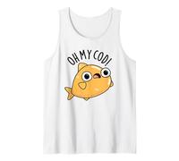 Jeu de Mots Amusant à Base de Poisson Oh My Cod Débardeur