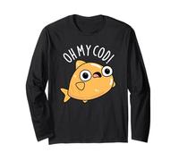 Jeu de Mots Amusant à Base de Poisson Oh My Cod Manche Longue